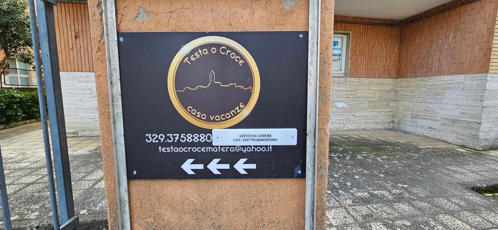 Testa O Croce Casa Vacanze Matera Dış mekan fotoğraf